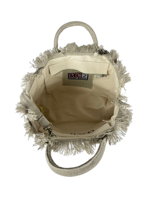 Women's beige linen Colette bag MC2 Saint Barth | COLETTE LINEN-LINENBEIGE